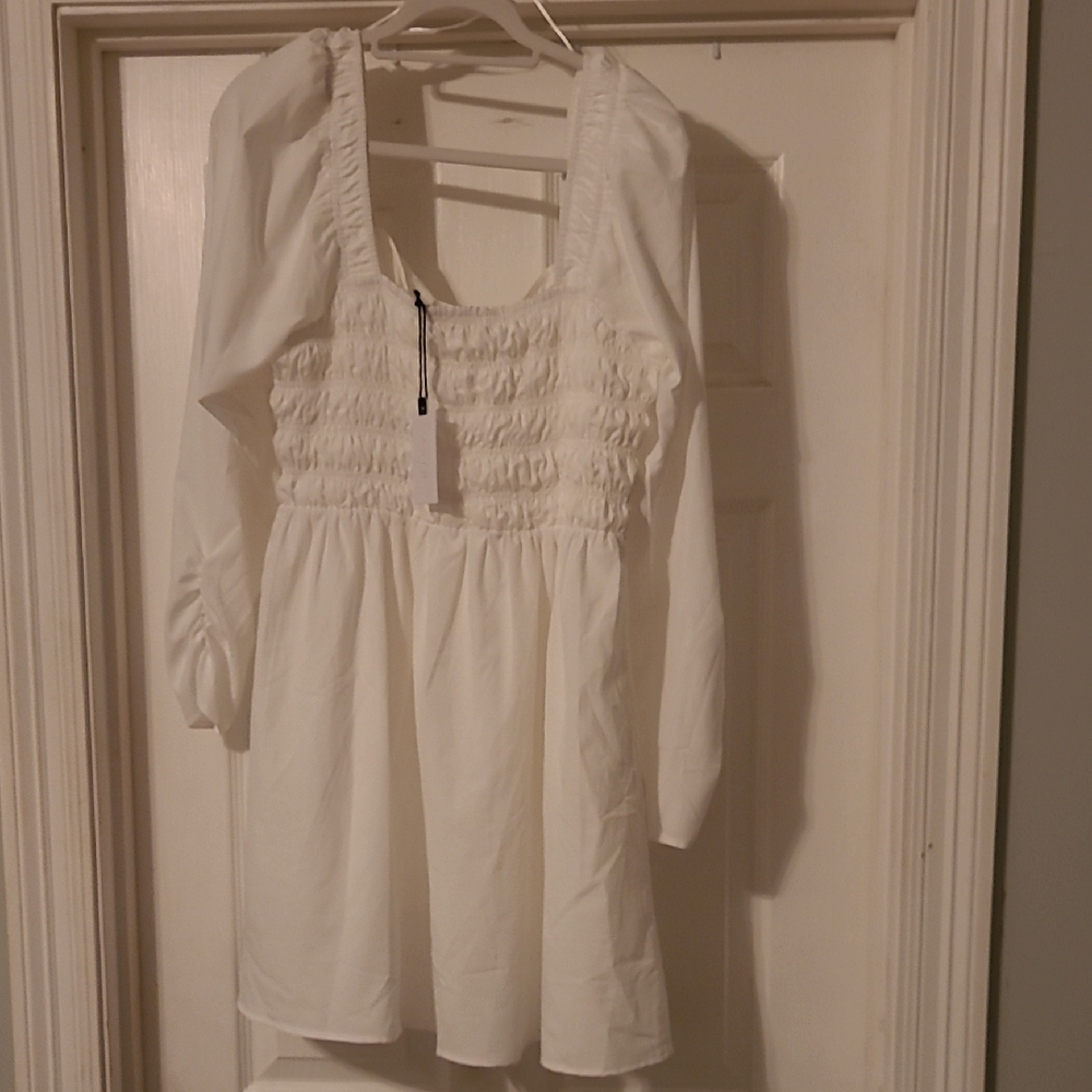 Astr Dress White Size Xl - Picture 9 of 9